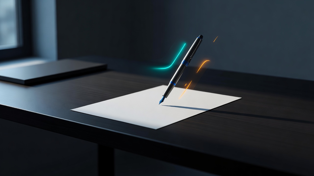 Une feuille blanche sur laquelle une seule question s'écrit avant toute réponse