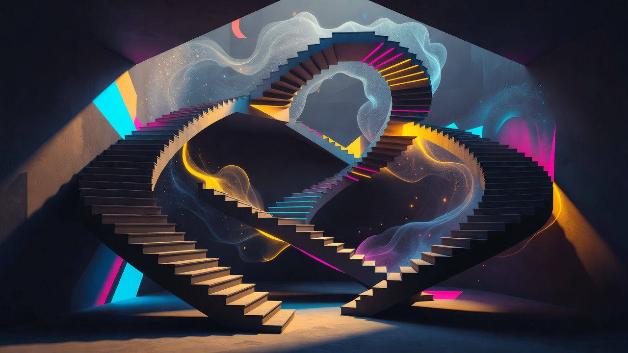 Un escalier impossible qui boucle sur lui-même